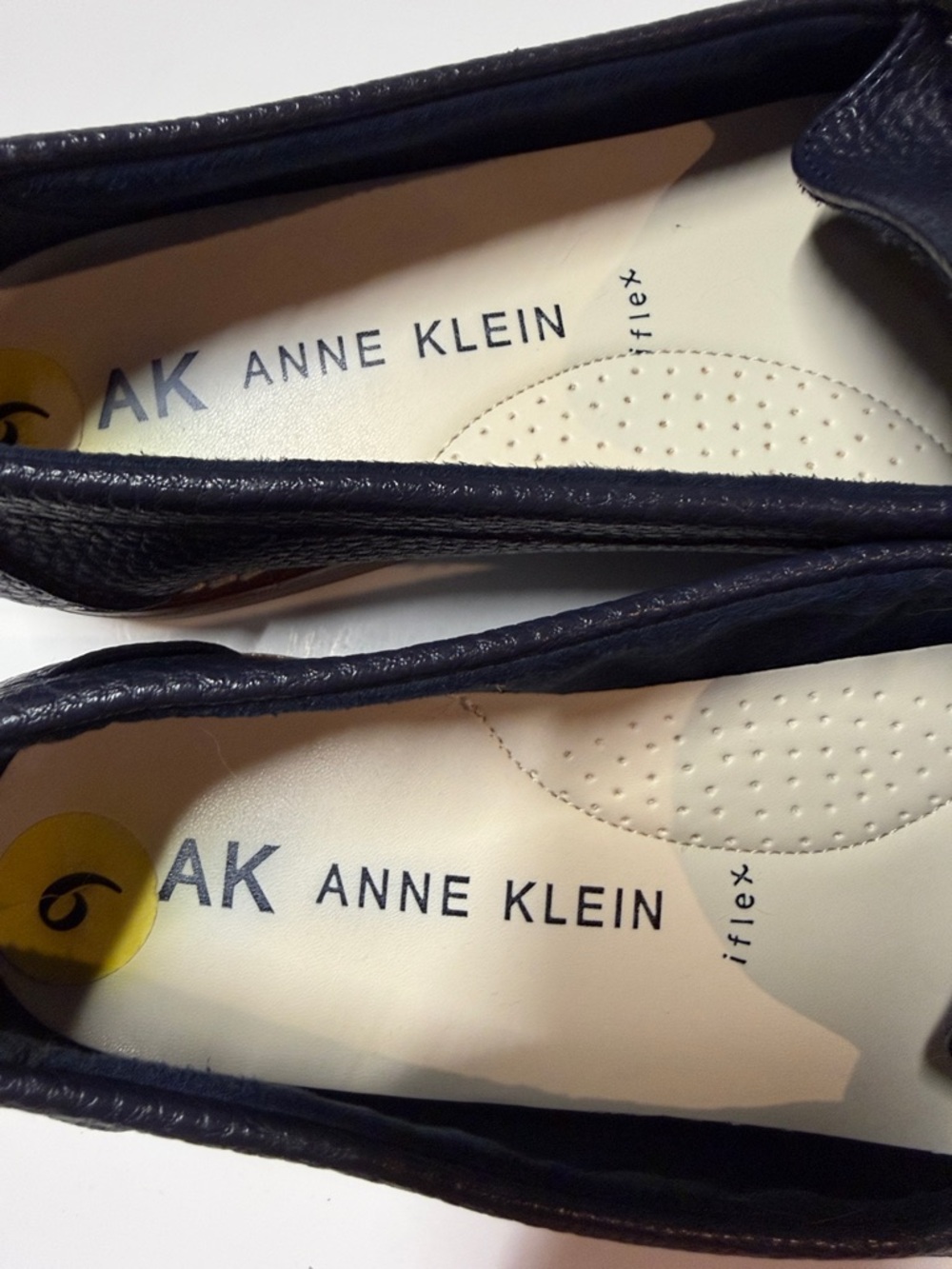 Anne Klein AK Navy Loafers Comfort iFlex Driving Moc Shoes Size 9 - Picture 2 of 9